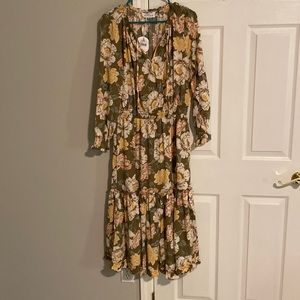 NWT Petal & Pup midi length fall dress